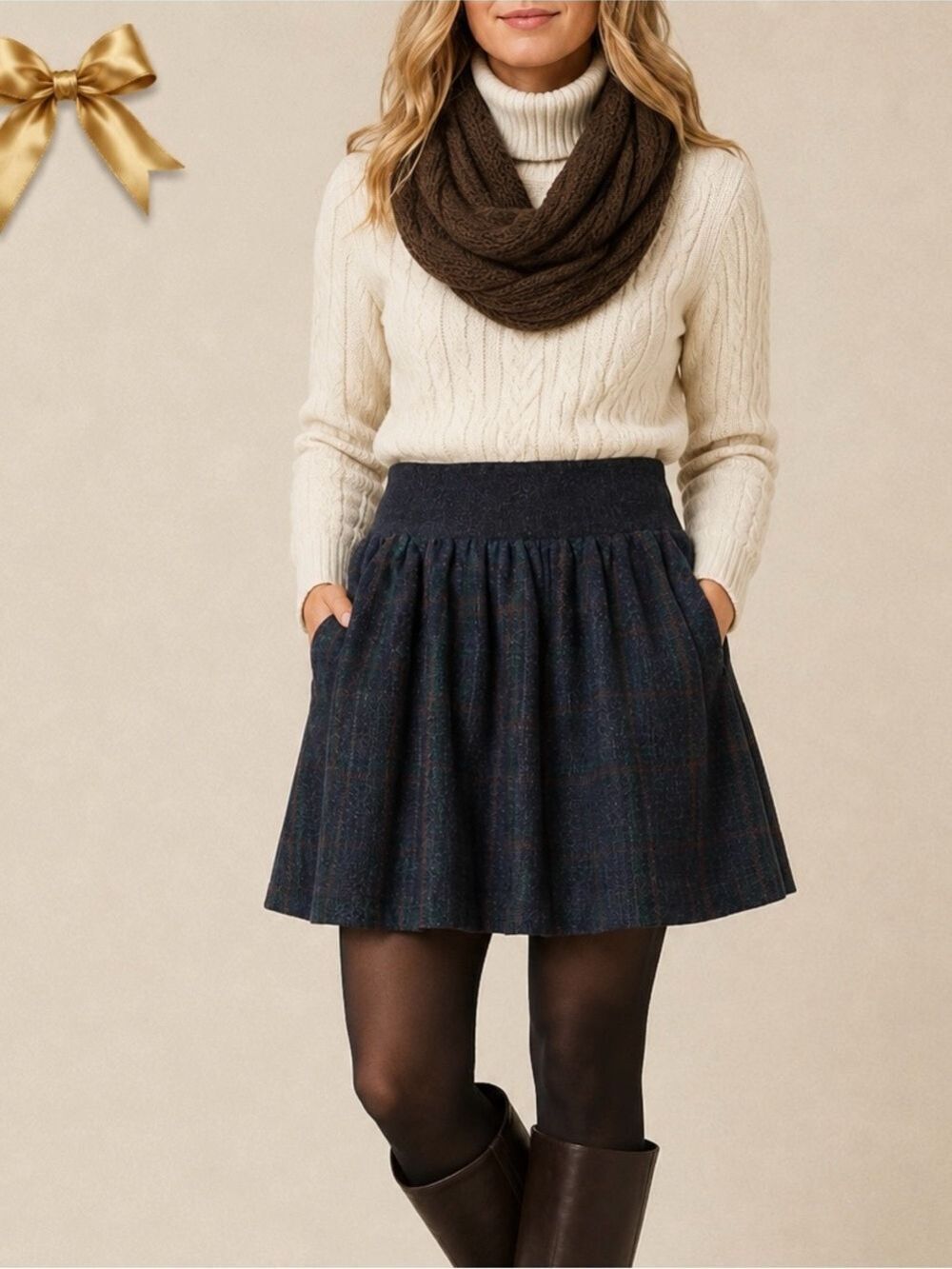 Anthropologie Handcut Preloved Butterfield Wool Skirt XS